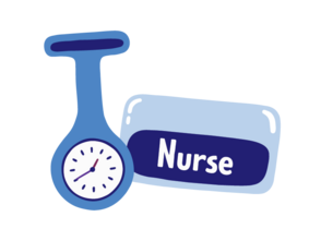illustration-of-a-nurse-fob-watch-and-name-badge
