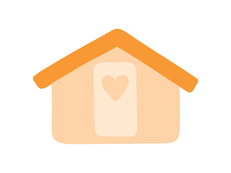 illustration-of-a-house-with-a-heart-on-the-front-door