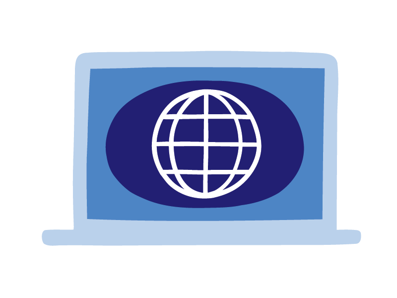 illustration-of-a-laptop-with-internet-symbol