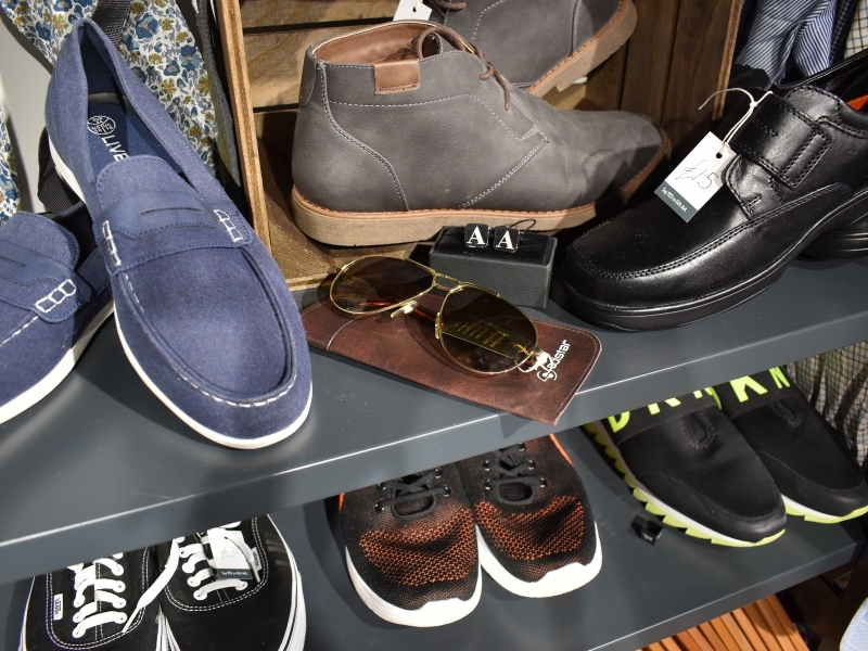 shoes-and-sunglasses-on-display-in-our-hitchin-shop