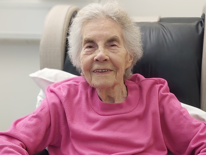 doris-sitting-comfortably-on-our-inpatient-unit