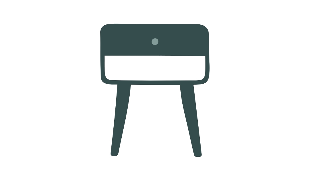 illustration-of-a-bedside-table