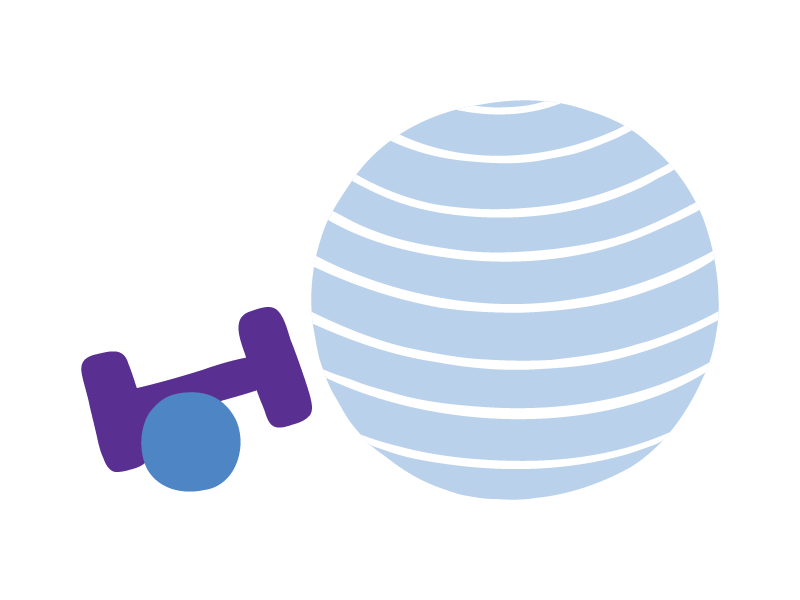 illustration-of-a-dumbbell-and-exercise-ball
