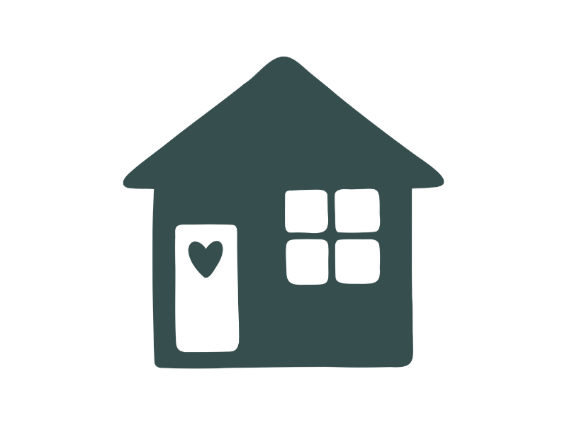 illustration-of-a-house-with-a-love-heart-on-the-front-door