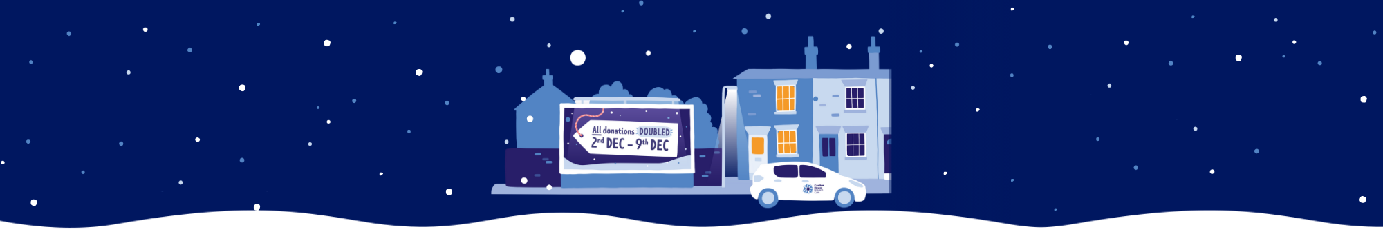 illustration-of-a-snowy-street-containing-ghhc-branded-car-and-big-give-message