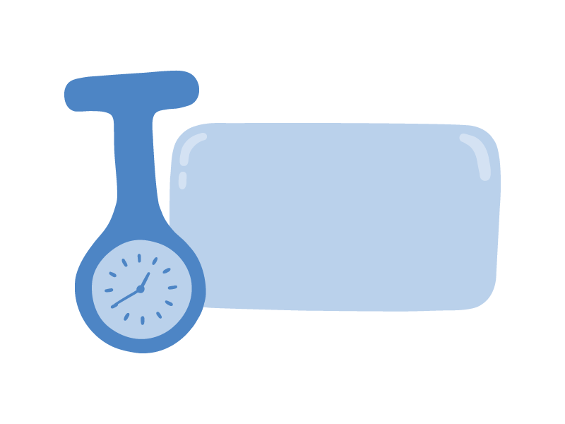 illustration-of-a-nurse-watch-and-empty-name-badge