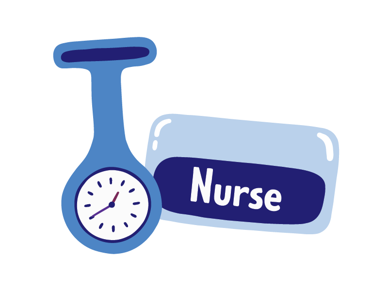 illustration-of-a-nurse-fob-watch-and-name-badge